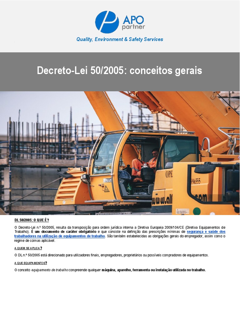 Decreto Lei 50 2005 Conceitos Gerais | PDF | Business