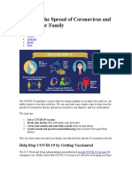 Help Stop the Spread of Coronavirus and Protect Your Family