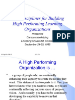 Five Disciplines For Building High Performing Learning Organizations