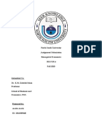 NSU Assignment Analysis