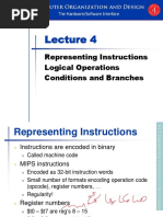 Lecture 4 - Instructions Language of The Computer II