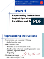 Lecture 4 - Instructions Language of The Computer II