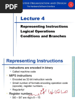 Lecture 4 - Instructions Language of The Computer II