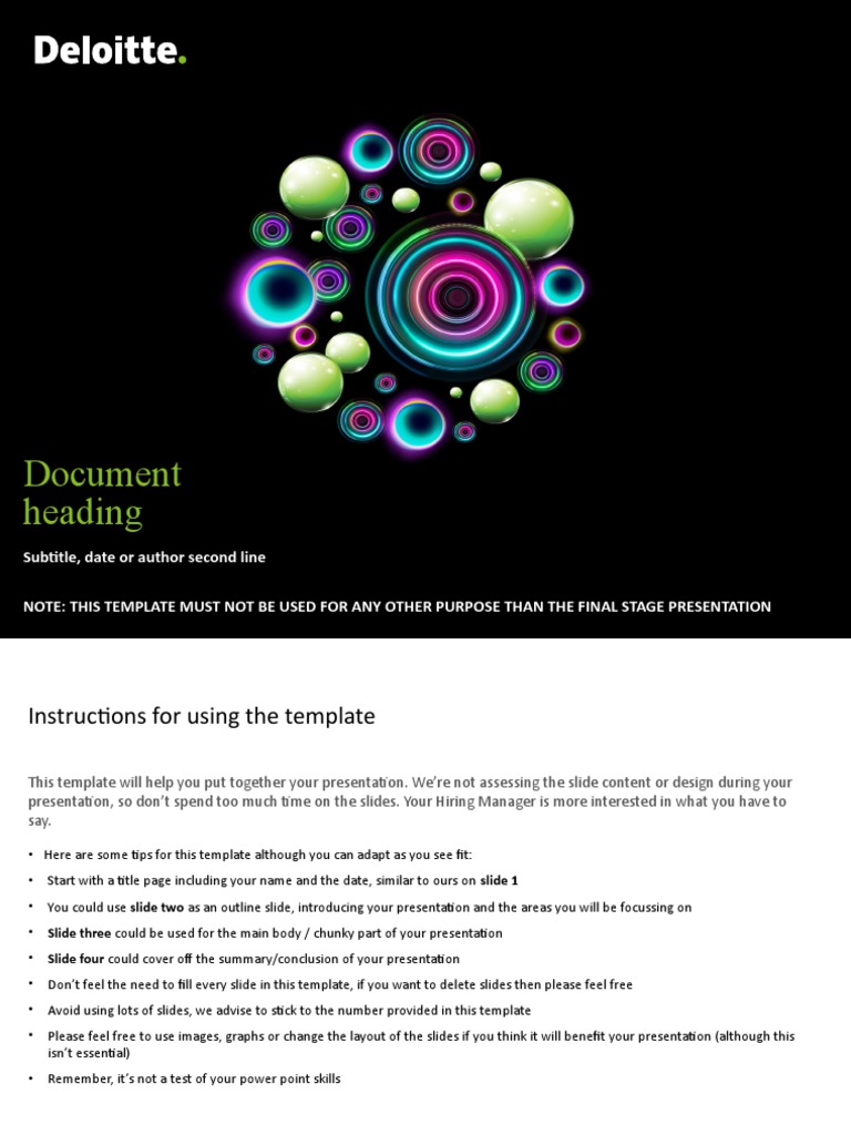Presentation Template Guidelines | PDF | Communication