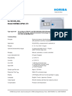 Horiba: Continuous Monitor For NO-NO - NO Model HORIBA APNA 370