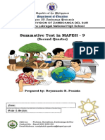 2ndQ Pandemic Summative Test in MAPEH-9