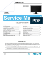 20” TFT LCD COLOR MONITOR service manual