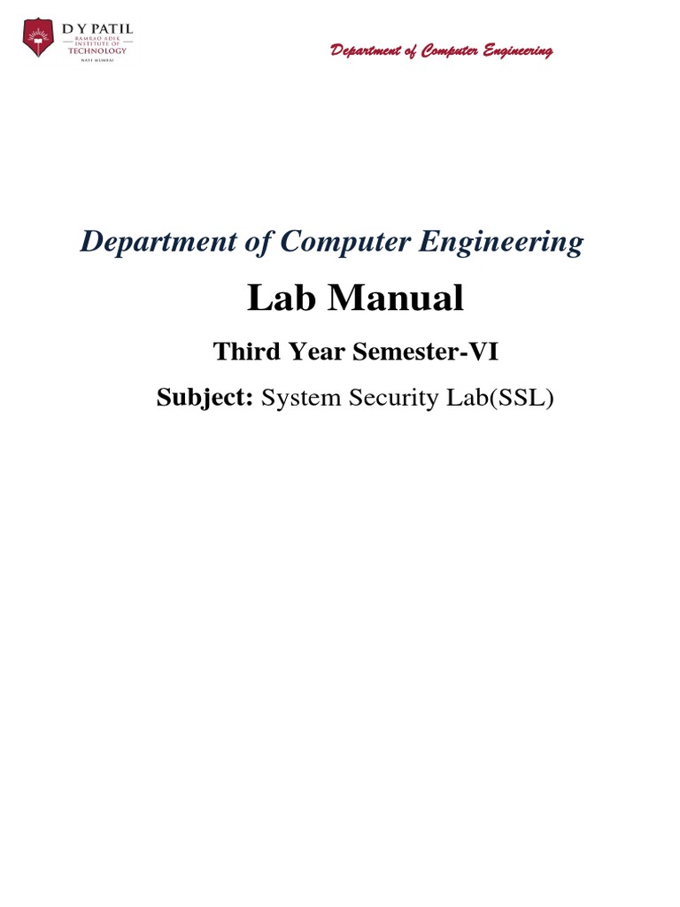 SSL (2020-21) Lab Manual | Descargar gratis PDF | Cryptography | Public