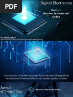 Unit - 1 Number Systems and Codes: Dr. Anil Kannur