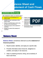 Balance Sheet and Statement of Cash Flows: Learning Objectives