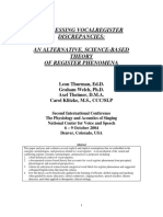 Addressing Vocalregister Discrepancies: An Alternative, Science-Based Theory of Register Phenomena