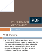 Four Traditions of Geography: W.D. Pattison