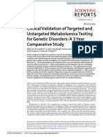 Targeted and Untargeted Metabolomic Study