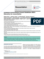 Resuscitation: European Resuscitation Council Guidelines 2021: Education For Resuscitation