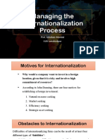 Managing Internationalization Process