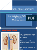 Insuficiencia Renal Cronica: Dra. Edda Leonor Velásquez Gutiérrez Medicina Interna