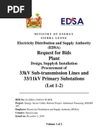 RFB Supply Installation of 33 11kV Substations 33kV Subtransmission Lines Vol I Final Final Rev WB-EDSA-r2aa