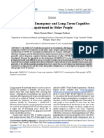 SARS-CoV-2 Emergency and Long-Term Cognitive