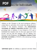 Athletics For Individuals