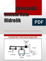 Gangguan Pada Sistem Rem Hidrolik