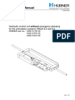 Technical Manual: Hydraulic Control Unit Without Emergency Damping For The Articulation Systems HNGK 6.2 and 9.2