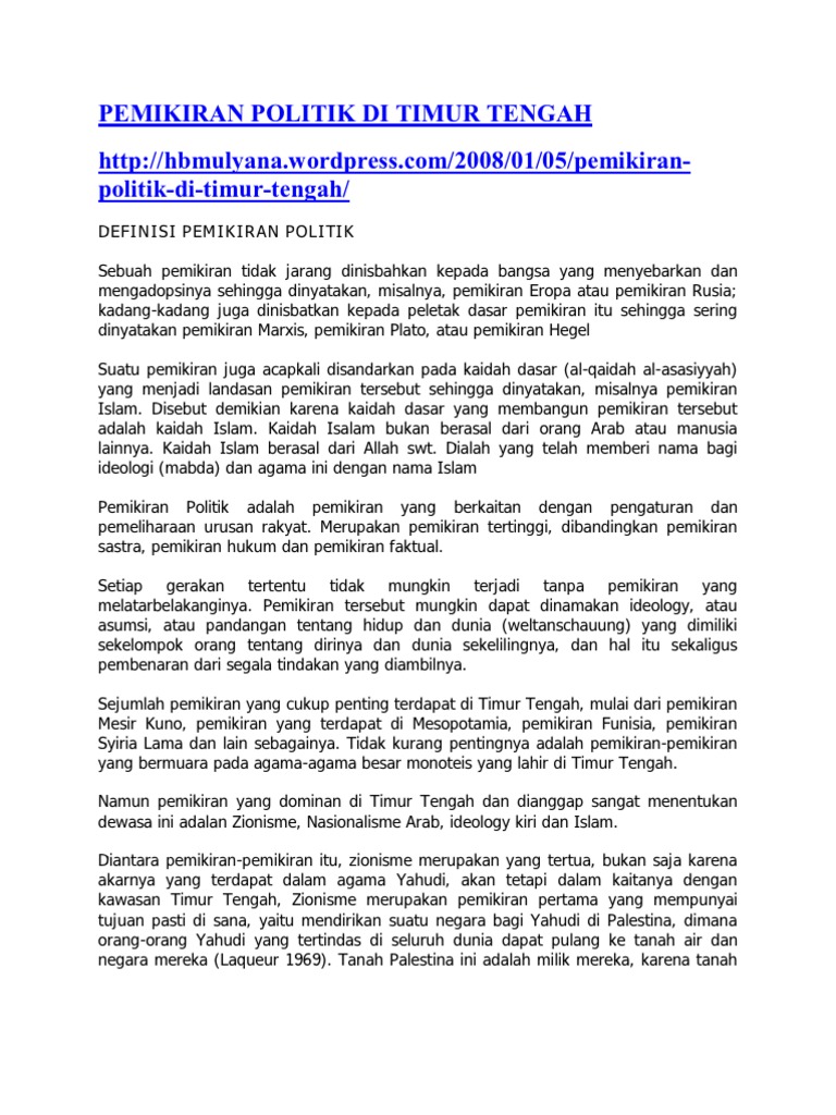 Pemikiran Politik Di Timur Pdf