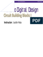 Intro To Digital Design: Circuit Building Blocks I