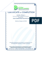 GCN Bloodborne Pathogens Training Certificate