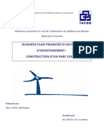 81311918 Business Plan Financier d Un Projet d Investissement Construction d Un Parc Eolien