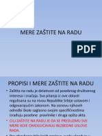 Mere Zaštite Na Radu