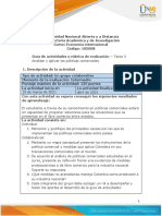 Guía de actividades y rúbrica de evaluación - Unidad 2 - Tarea 3 - Analizar y aplicar las políticas comerciales (1)