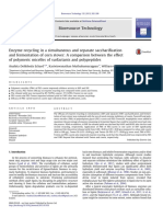 Enzyme Recycling in A Simultaneous and Separate Saccharificationand Fermentation of Corn Stover