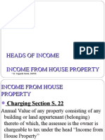 Heads of Income Income From House Property