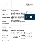 FIN 501-2 Spring 2021 - Course Outline