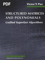 Victor Pan Structured Matrix 2001