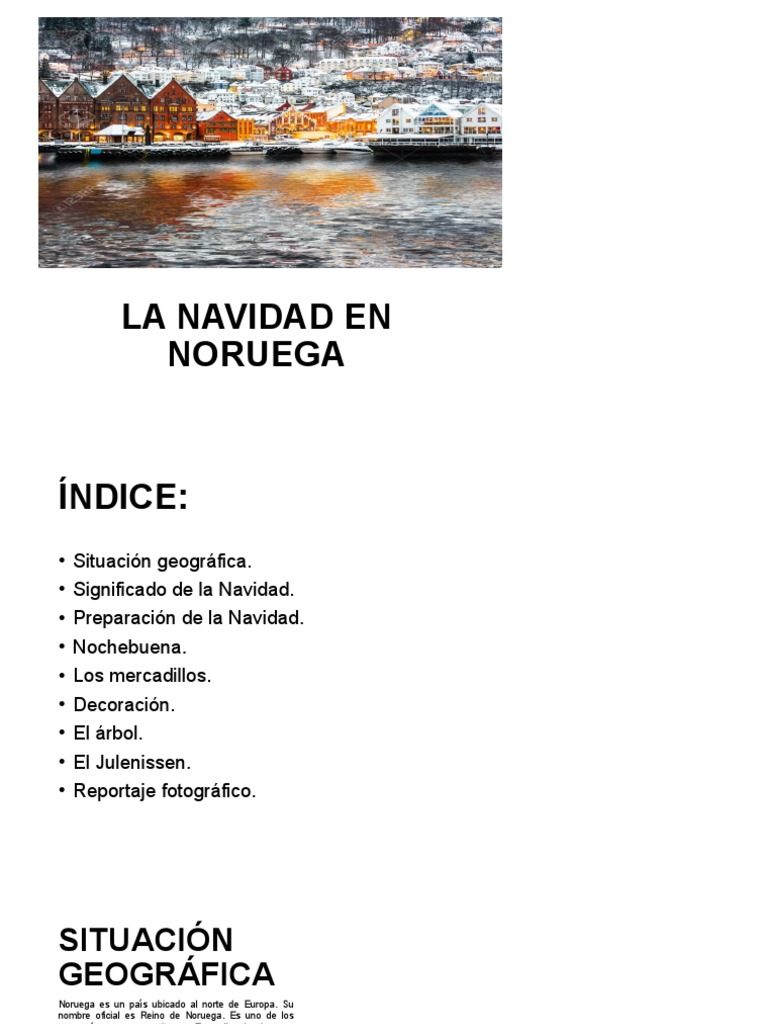 Trabajo Noruega | PDF | Nochebuena | Navidad