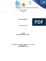 Sistemas lineales, rectas, planos y espacios vectoriales