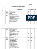 Planificare Calendaristica An Scolar 2018-2019