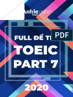 Full Bộ Đề Thi Toeic Part 7 2020