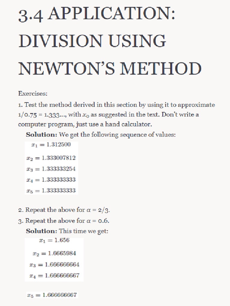 3.4 Applications of Newtons Method | PDF