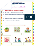 Ficha de Activdad - Funciones de La Familia