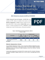 RELATORIO INCC-M FECHAMENTO Fev 15