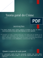 Teoria Geral do Crime e Contravenções