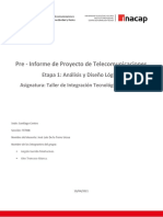 Pre - Informe de Proyecto de Telecomunicaciones - Etapa - 1