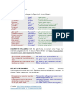 Akzente in Fragewörtern Corrección