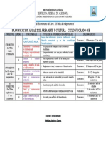 Planificación Anual - Arte y Cultura