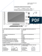 Evaluación Institucional Tecnología 2° Básico 2021