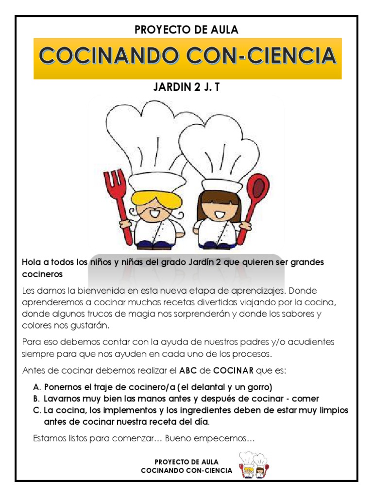 Proyecto Cocinando Con Ciencia 2020 | PDF