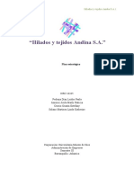 Trabajo Final Planeacion Hilados y Tejidos Andina Sa