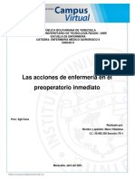 Enfermería Médico Quirúrgico Las Acciones de Enfermería en El Pre-Operatorio María Villalobos 30.465.350